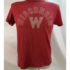 Company 47 Men's Wisconsin Badgers T-Shirt SZ Sm Short Sleeve Red 100% Cotton‎